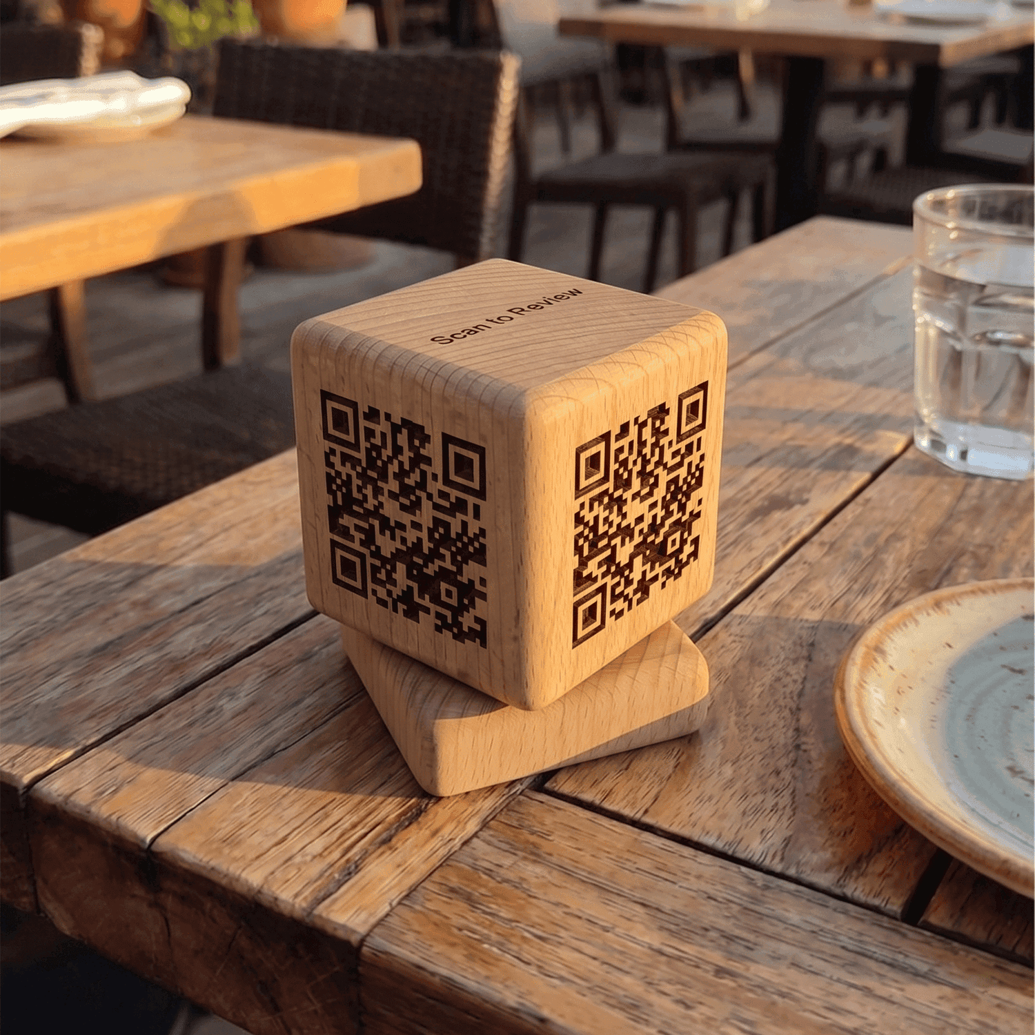 RepCube on a marble countertop