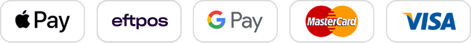 Accepted payment methods: Apple Pay, eftpos, Google Pay, Link, Mastercard, Visa